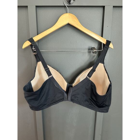 Soma Stunning Support Full Coverage Bra Size 42DDD Black Underwire Floral Lace - Picture 5 of 8